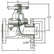 G41TC搪瓷隔膜阀 结构图 