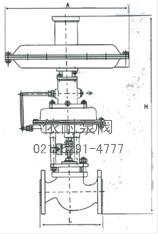 自力式微压调节阀 结构图