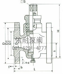 二通不锈钢旋塞阀 外形尺寸图