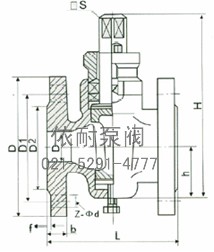 二通不锈钢旋塞阀 外形尺寸图