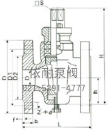 二通旋塞阀 外形尺寸图1