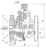 三通旋塞阀 外形尺寸图