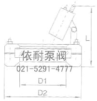 F型法兰带灯视镜 结构图