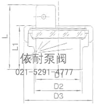 YC型带冲洗一体式视灯镜 结构图