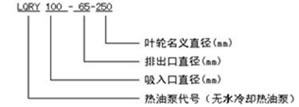 LQRY导热油泵 型号说明