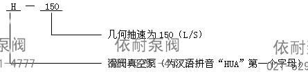 H-150型滑阀式真空泵 型号意义