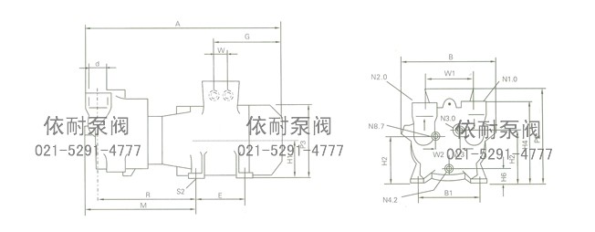 SKA系列水环式真空泵 结构图1