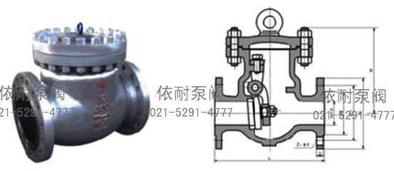 DH44Y低温止回阀 外形尺寸图