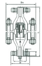 H42Y高压升降式止回阀 外形尺寸图