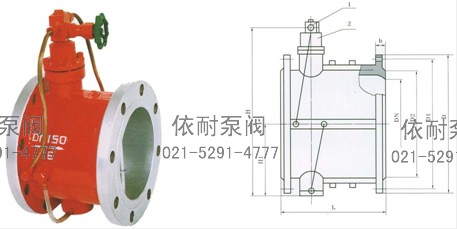 HH46X/HDH48X/HH49X微阻缓闭蝶式止回阀 外形尺寸图