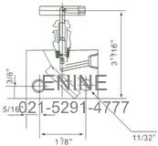 Structure of SS-M2F8 Female Thread Two Series Valve pic 2