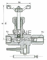 Structure of CJ123 Multi-functional Pressure Gauge Valve 