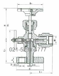 Structure of J49 Flange Pressure Gauge Valve 