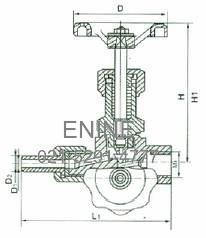 Structure of J19H Pressure Gauge Valve 