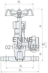 Structure of JX49W/H Flange Fluid Meter Valve 